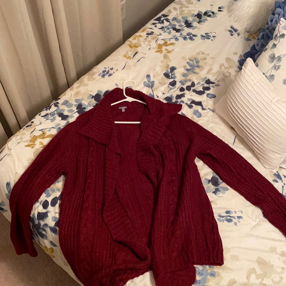 Charlotte Russe XL Burgundy Cardigan